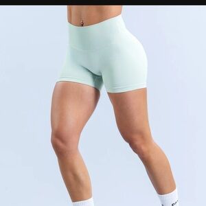 Women's Athletic Shorts in Light Green